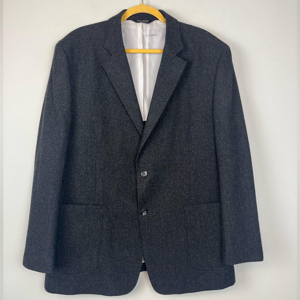 Jos A Bank Men’s Wool Single Breasted 2 Buttons Sport Jacket Blazer 44R
